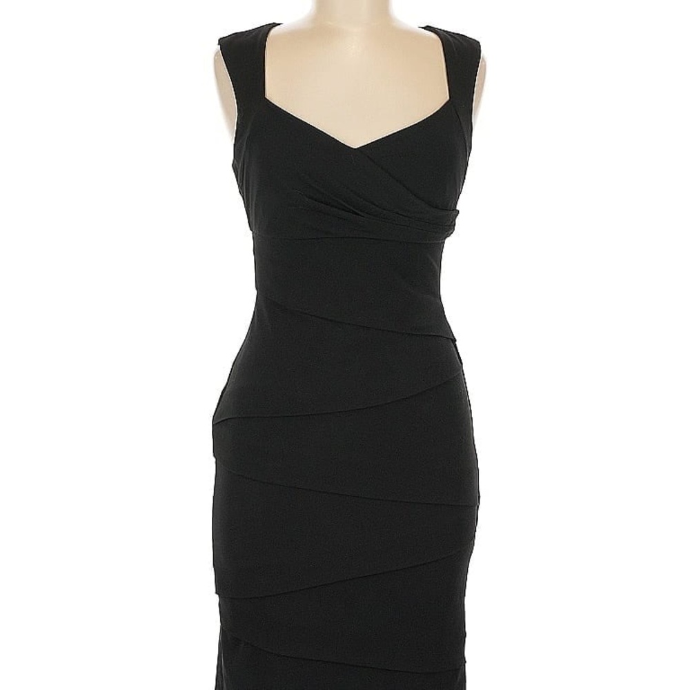 White House Black Market Black Midi Dress